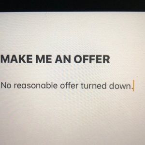 Please negotiate. Everything must go.